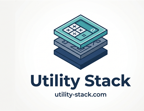 Utility Stack logo with calculator icon